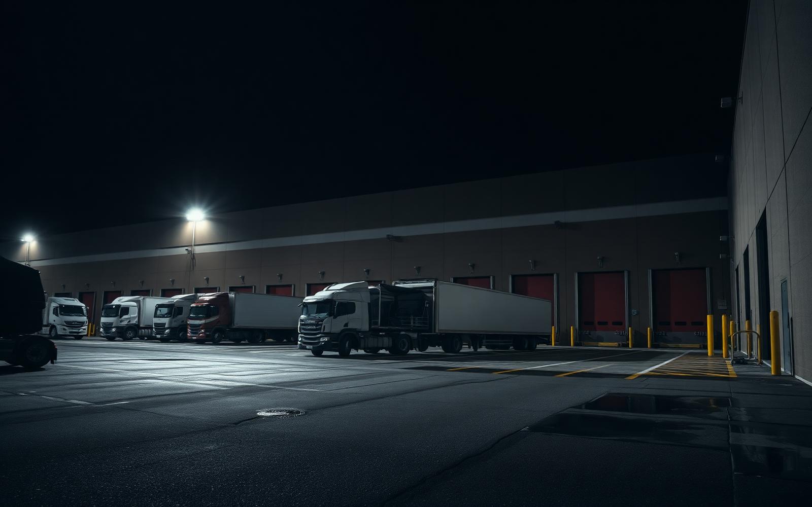 Distribution center dock and yard coverage — Industrial logistics
